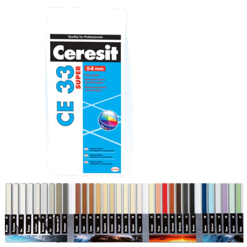 Ceresit CE33 Super. Λεπτόκοκκος Στόκος Αρμολόγησης. Χρώμα Antracite (13) 5 Kg