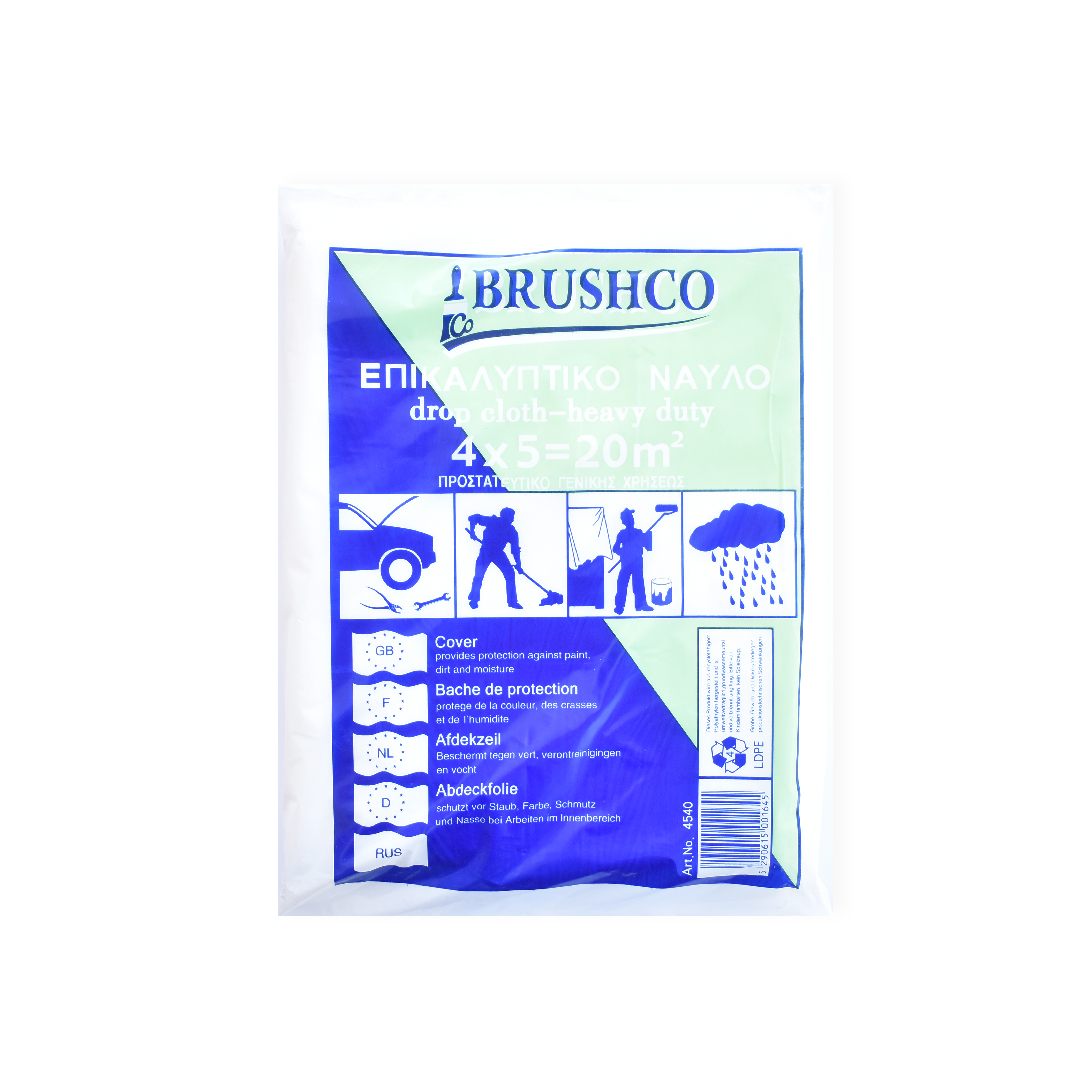 Brushco Drop Cloth 4x5 60