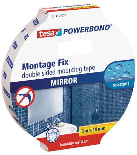 TESA DOUBLE-FACE TAPE FOR MIRROR 19mmx5metr