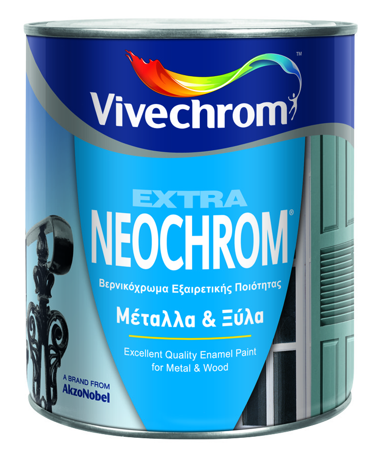 Vivechrom Neochrom Βερνικόχρωμα 31  Extra Gloss Finish Aluminium 750ml