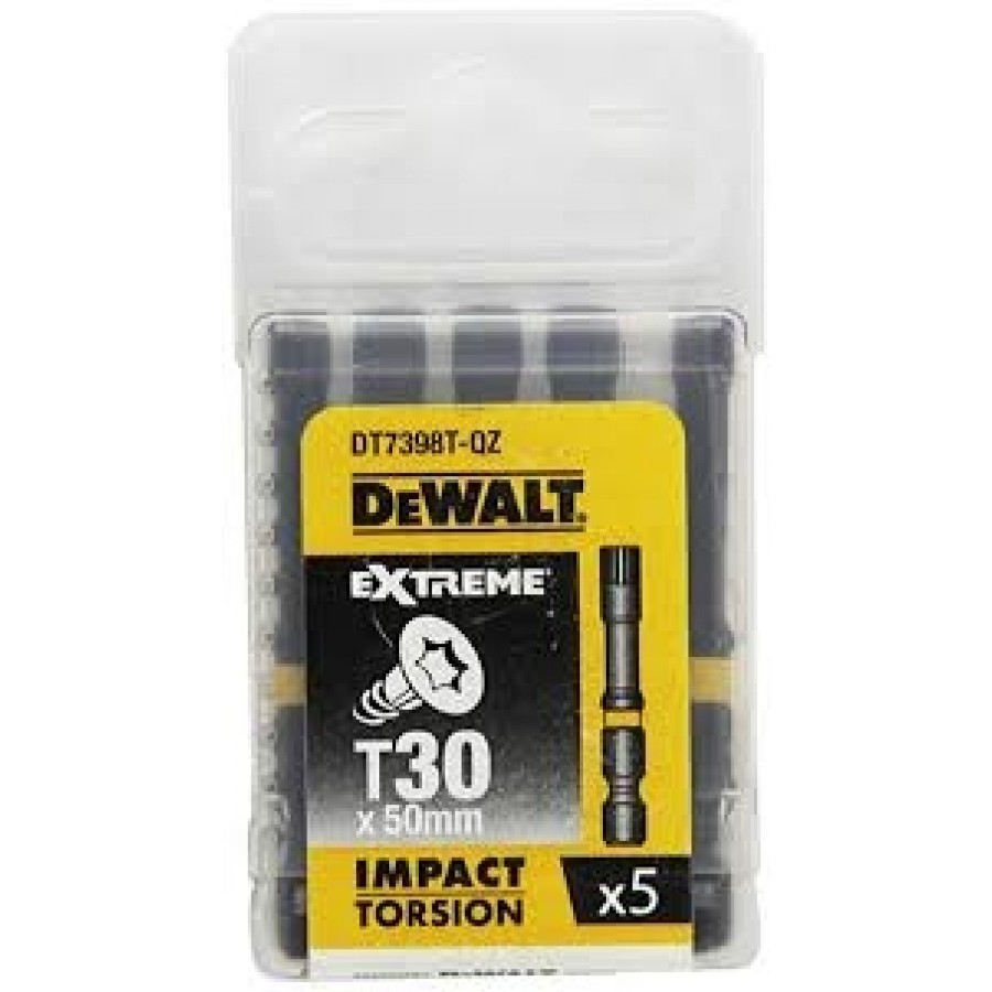 DEWALT IMPACT TORSION BIT T30x50mm (5pcs)