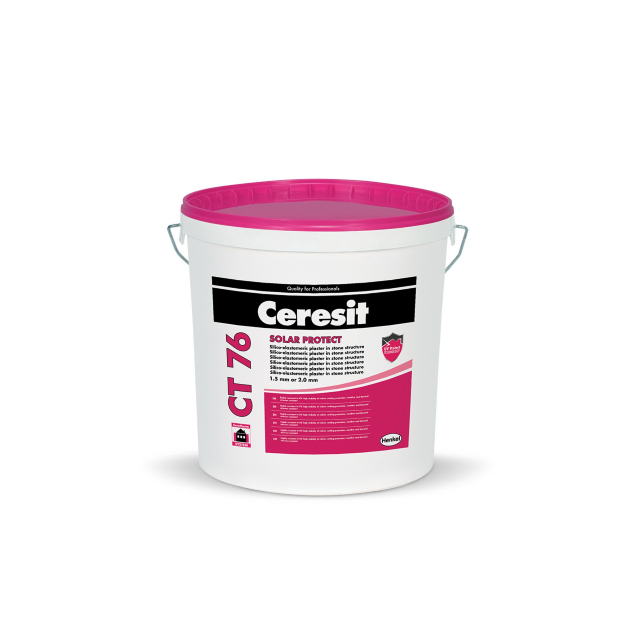 Ceresit CT76 Solar Protect. Silico-elastomeric plaster, stone structure, grane 1.5mm, 25Kg