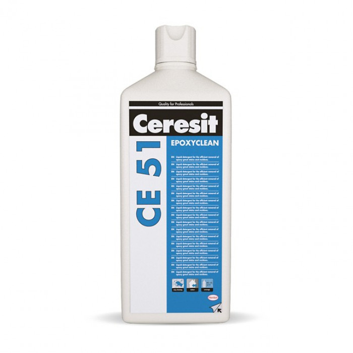 Ceresit CE51 Epoxyclean. Ειδικό καθαριστικό για την αφαίρεση λεκέδων από όλα τα είδη κεραμικών πλακιδίων. 1L
