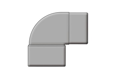 UPVC Short Bend Solvent MF 1.97" (50mm)