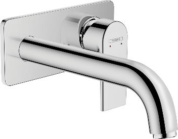 Hansgrohe Vernis Shape Signle lever basin Μixer wall-mounted spout 20,5cm