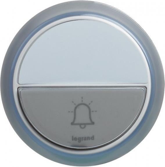Comfort door bell for radio wireless chime kits - IP44 - white