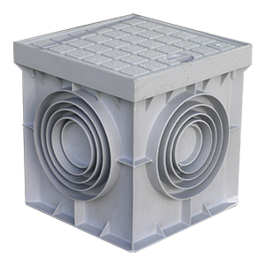 Grey PP Inspection Chamber+Cover 300x300