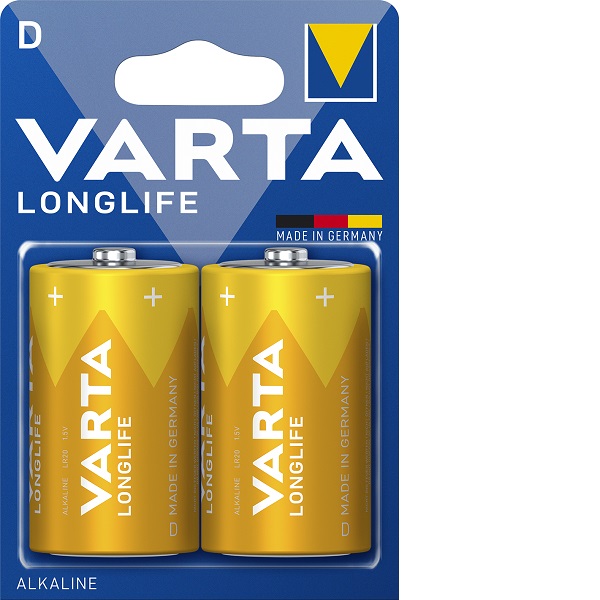 Varta Longlife 2 D  Battery Alkaline